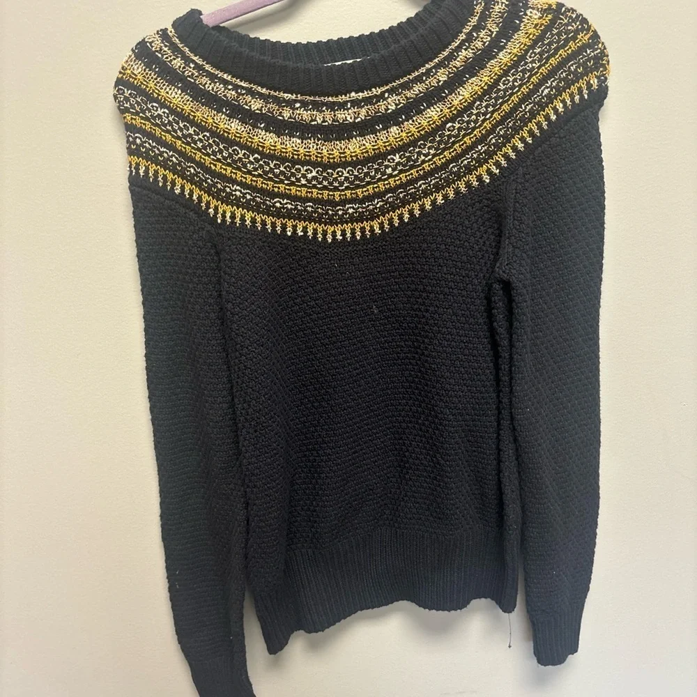 J Crew The Reeds Navy & Gold Detailed‎ Sweater